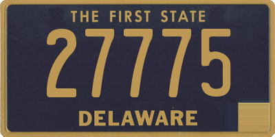 DE license plate 27775