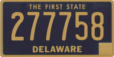 DE license plate 277758