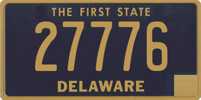 DE license plate 27776