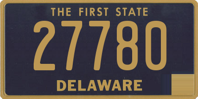 DE license plate 27780