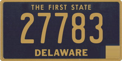DE license plate 27783