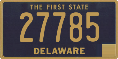 DE license plate 27785