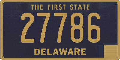 DE license plate 27786