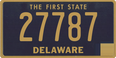 DE license plate 27787