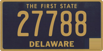 DE license plate 27788