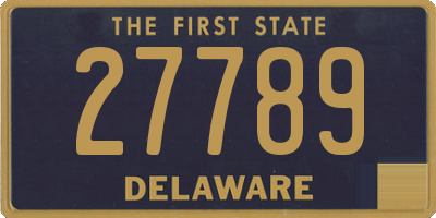 DE license plate 27789