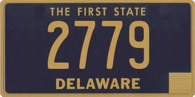 DE license plate 2779