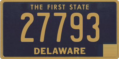DE license plate 27793