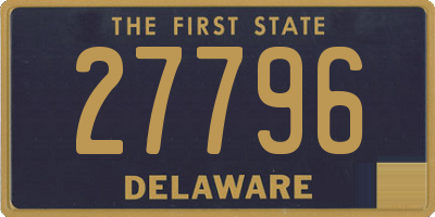 DE license plate 27796