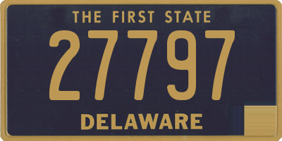 DE license plate 27797