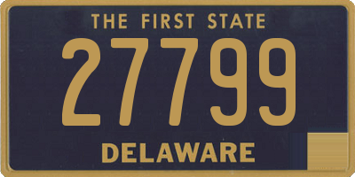 DE license plate 27799