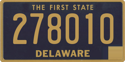 DE license plate 278010
