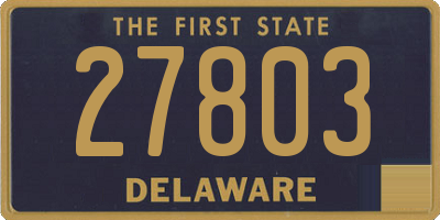 DE license plate 27803