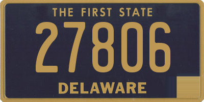 DE license plate 27806