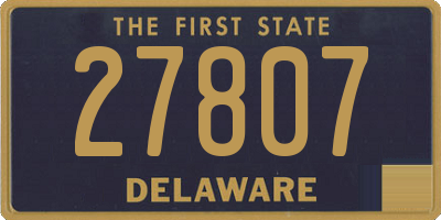 DE license plate 27807