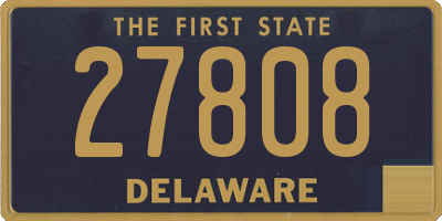 DE license plate 27808