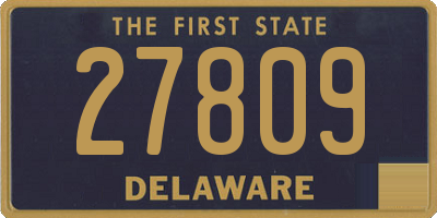 DE license plate 27809