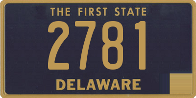 DE license plate 2781