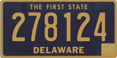 DE license plate 278124