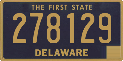 DE license plate 278129