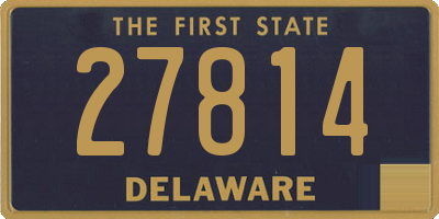 DE license plate 27814