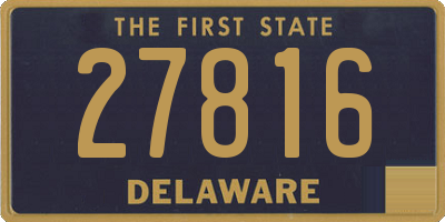 DE license plate 27816