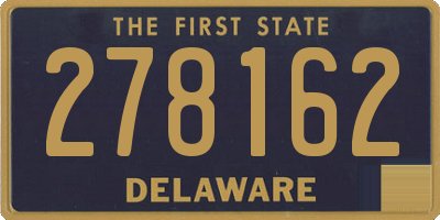 DE license plate 278162