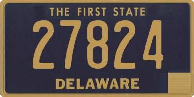 DE license plate 27824