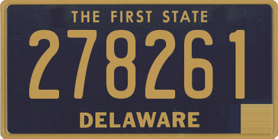 DE license plate 278261