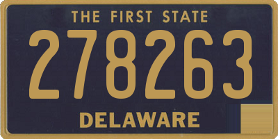 DE license plate 278263