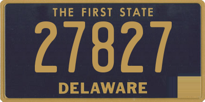 DE license plate 27827