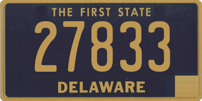 DE license plate 27833