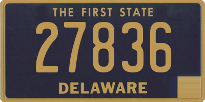 DE license plate 27836