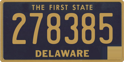 DE license plate 278385