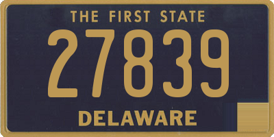 DE license plate 27839