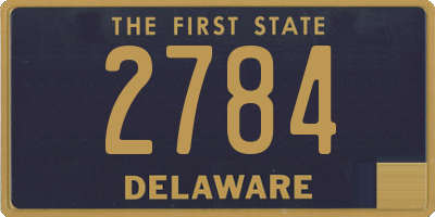 DE license plate 2784