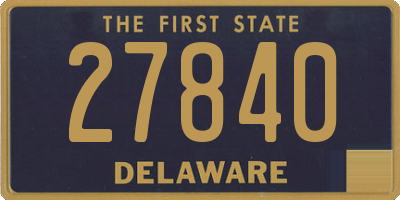 DE license plate 27840