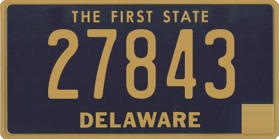 DE license plate 27843