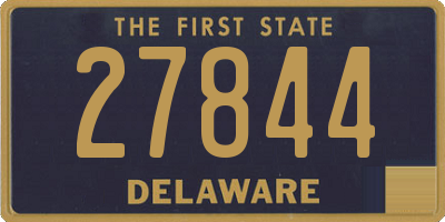 DE license plate 27844