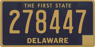 DE license plate 278447