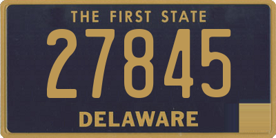 DE license plate 27845