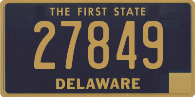 DE license plate 27849