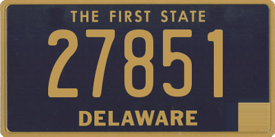 DE license plate 27851