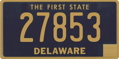 DE license plate 27853