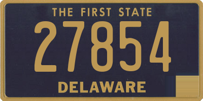 DE license plate 27854