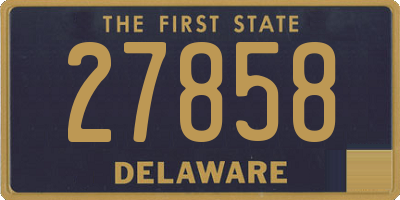 DE license plate 27858