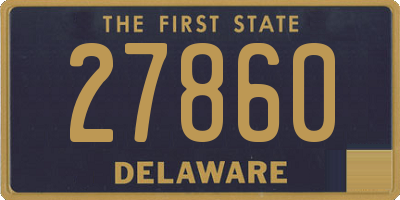 DE license plate 27860