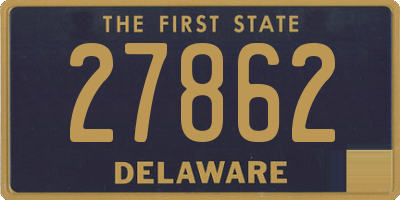 DE license plate 27862