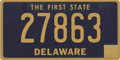 DE license plate 27863