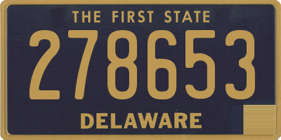 DE license plate 278653